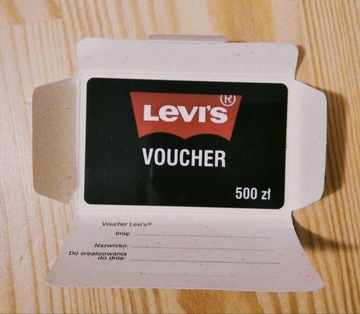 Voucher do sklepy odzieżowego Levi's 500 zł 