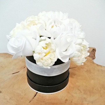 Bukiet mydlane kwiatów/flowerbox/prezent/