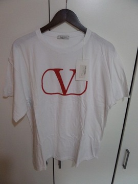 VALENTINO  Koszulka T-shirt czarna Nowa Kolekcja M