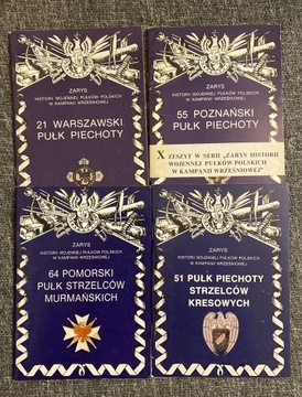 Zarys Historii Wojennej Pułków Polskich zestaw 1