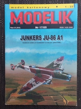 Modelik 2005/17 JUNKERS JU-86 A1 + LASERY