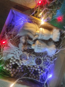 Ozdoby Świąteczne na choinkę - box makrama