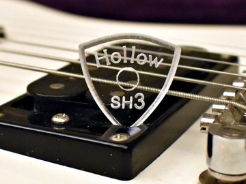 Kostki gitarowe akryl typ SH3 transparentny