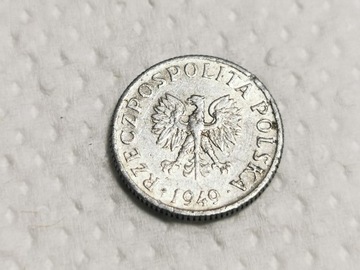 Moneta 1 Grosz 1949 ROK