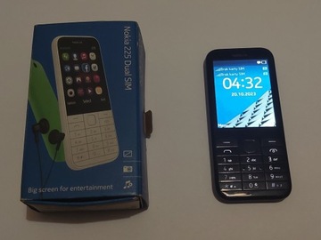 Telefon Nokia 225 Dual SIM Czarny + ładowarka