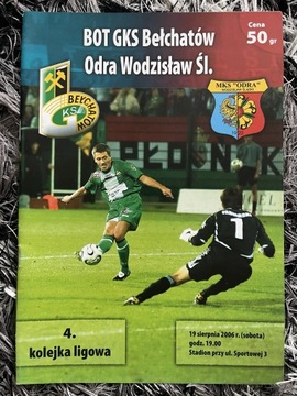 Program meczowy GKS Bełchatów - Odra Wodzisław 