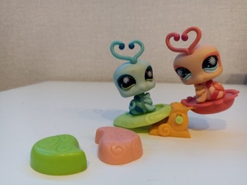 Littlest pet shop żuczki + huśtawka i siedzenia