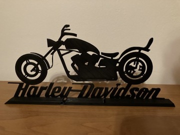 Harley Davidson, motocykl, ozdoba, druk 3D