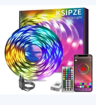 Taśma LED RGB 30 m Kripze+pilot bluetooth 