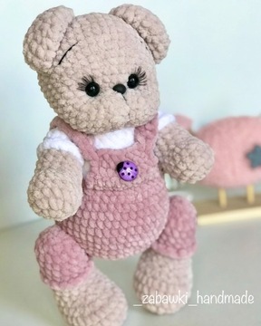 Maskotka Miś. Amigurumi. Ręcznie wykonana zabawka