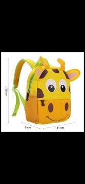 Plecak plecaczek przedszkolny Żyrafa Piesek zwierzątko uroczy pojemny psi 