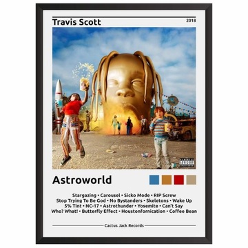 Travis Scott Astroworld Plakat z albumem