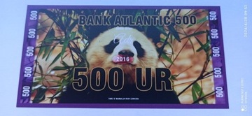 500 UR - Seria niedzwiedzie - Atlantic Bank - 2016