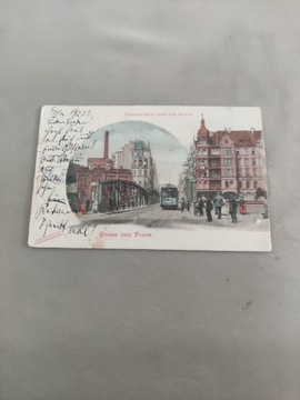 Poznań kolaż ręcznie malowana 1903