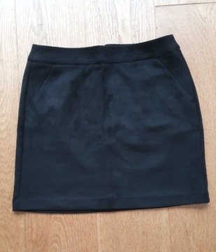 Spódnica mini czarna zamszowa Vero Moda S 36