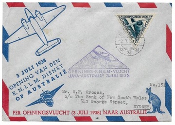 Pierwszy lot Holenderskie Indie-Australia 3.7.1938