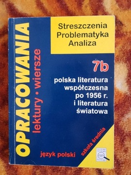 Opracowania literatura współcz.po1956 r