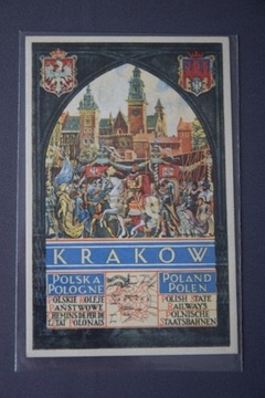 Pocztowka kartka pocztowa reklama Krakow oryginal