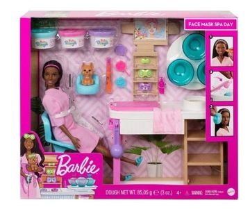 BARBIE SALON SPA EXTRA LALKA MASA MASECZKI PIESEK