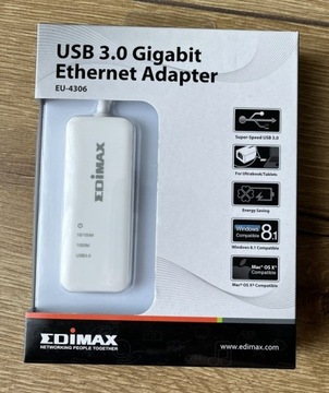 USB 3.0 Gigabit Ethernet Adapter Edimax EU-4306