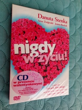 NIGDY W ŻYCIU film DVD z CD org. folia UNIKAT 2004