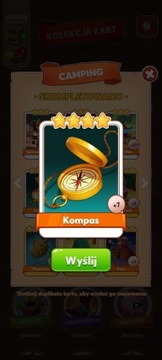Coin Master Karty Camping / Kompas 