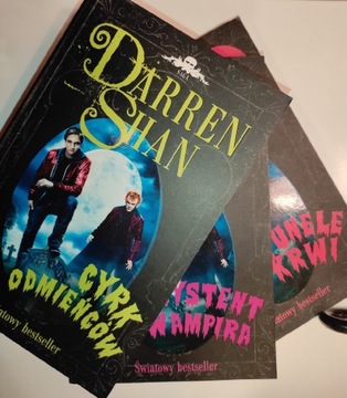 Darren Shan saga tomy 1-3 Cyrk odmieńców