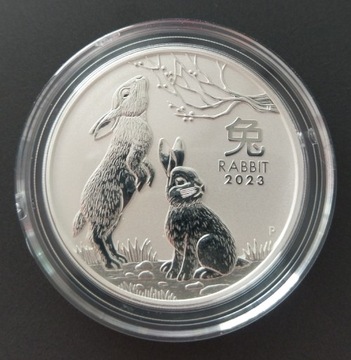 Lunar III - Rok Królika 2oz srebrna moneta 2023