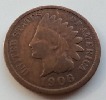 USA 1 cent  1906