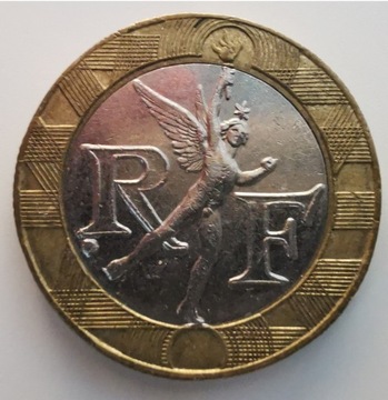 2x Monety Francja 10 franków 1989 oraz 1991