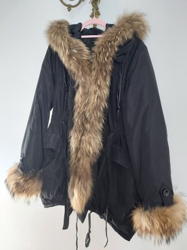 Włoska kurtka 3 QR, XL kolor czarny, puchowa