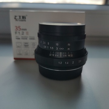 7artisans 35mm f/1.2 mark II Fuji X APS-C manualny