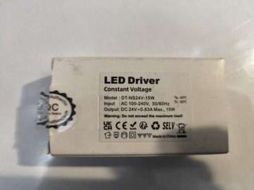 Transformator Led 12 V 1.25 A  15 W. NOWY