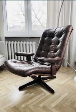 Szwedzki oryginalny Loung Chair G-Möbel z lat 70ch