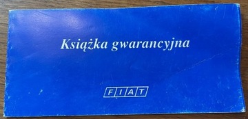 Książka gwarancyjna FIAT przed 2000 r.