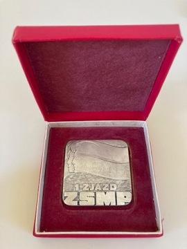 Medal 1 Zjazd ZSMP, 1976r., oryginalne pudełko