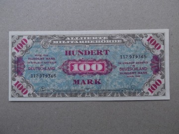 Niemcy 100 marek 1944  UNC