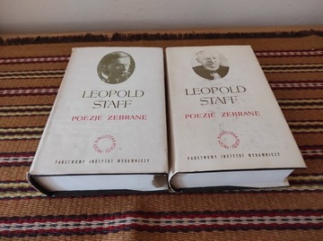 Leopold Staff Poezje zebrane T. 1 i 2 