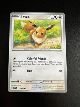 Karta Pokemon Eevee 133 /151 MEW 151