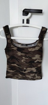 Crop top khaki moro Shein rozm. XS