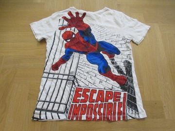 H&M t-shirt Spider-Man 134 140 biały MARVEL