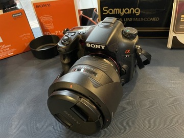 Jak NOWY zestaw Sony SLT-A77 wraz z obiektywami