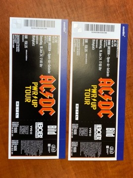 2 bilety na koncert AC/DC