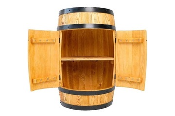 Barek na alkohol beczka drewniany szafka na alkohol drewno szczotkowane