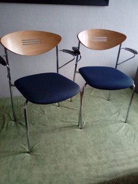 krzesła chromowane szt.2 