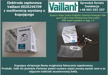 Elektroda zapłonowa Vaillant 0020246709 do kondens