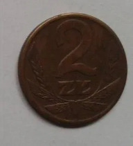 Moneta polska PRL obiegowa 2zł złote 1988 rok