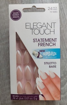 Tipsy do paznokci Elegant Touch Stiletto Bare