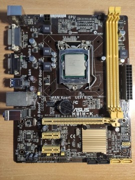 Płyta główna ASUS H81M-K + procesor i5 4570