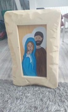 Obraz deska ikona rodzina drewno
